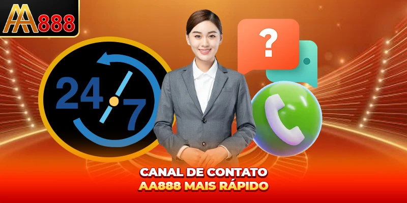 Canal de contato AA888 mais rápido